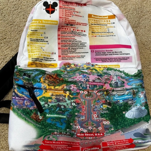 NWOT Disney World Map Backpack - Picture 6 of 6